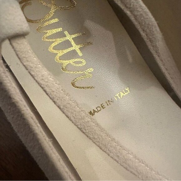 Butter Shoes Made in Italy Tan Ballerina Pointed Flats Balletcore Size 8 - Picture 10 of 12